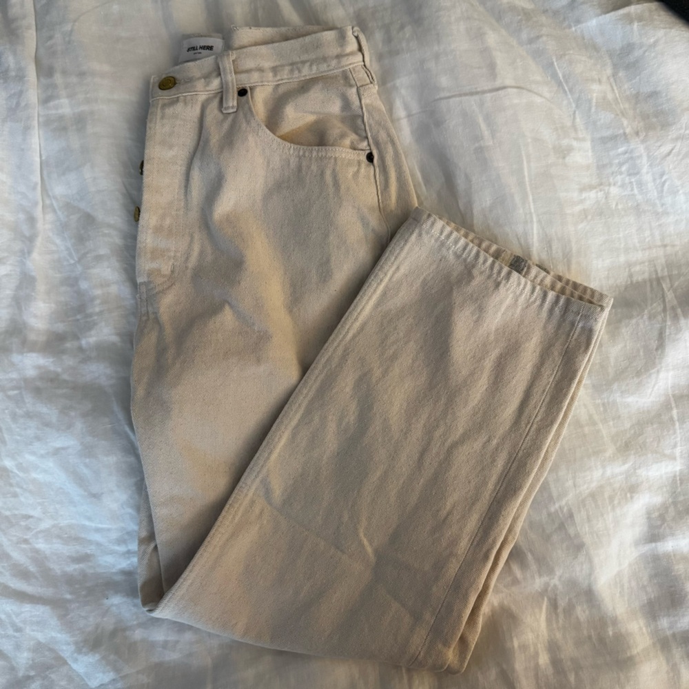 Still Here Felt-Trimmed Jeans